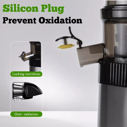 OHTE Slow Masticating Juicer, 250W Stainless Steel Slow Cold Press Juicer Machine with 100mm Large Feed Chute for Vegetables and Fruit OHTE Slow Masticating Juicer, 250W Stainless Steel Slow Cold Press Juicer Machine with 100mm Large Feed Chute for Vegetables and Fruit